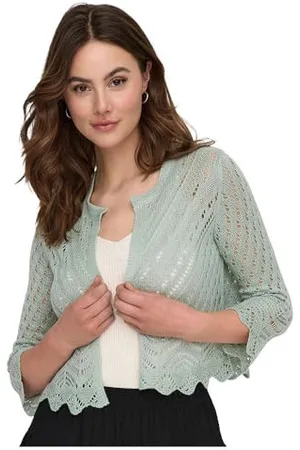 JACQUELINE DE YONG Damen Jdysun 3/4 Cropped Cardigan KNT Noos Strickjacke, , S EU