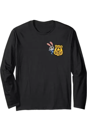 Disney Zootopia Judy Hopps ZPD Police Badge Costume Langarmshirt