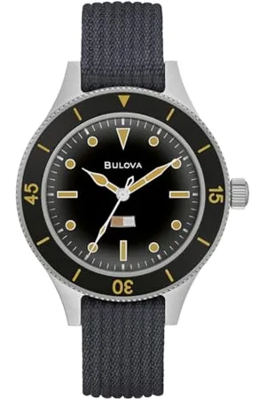 BULOVA Herren Analog Automatik Uhr mit Nylon Armband 98A266