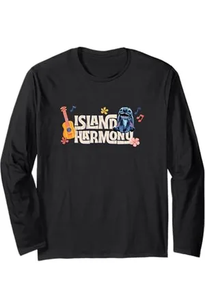 Disney Lilo & Stitch Island Harmony Distressed Logo Langarmshirt