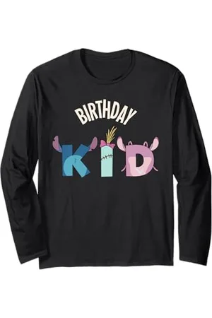 Disney Lilo & Stitch "Birthday Kid" Matching Birthday Party Langarmshirt