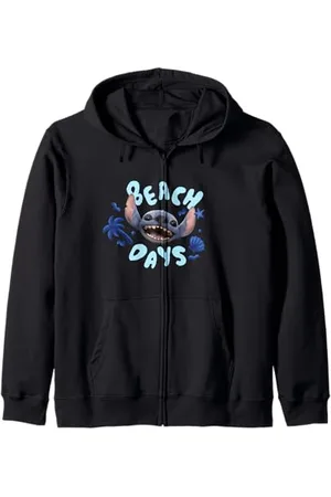 Disney Lilo & Stitch Beach Days Big Stitch Face Logo Kapuzenjacke