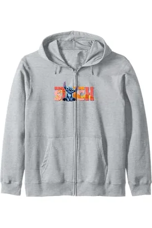 Disney Lilo & Stitch Cute Stitch Sitting Logo Kapuzenjacke