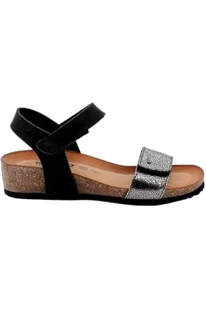 IGI&CO Damen D.antibes Keilsandale, Schwarz, Dunkelgrau, 39 EU