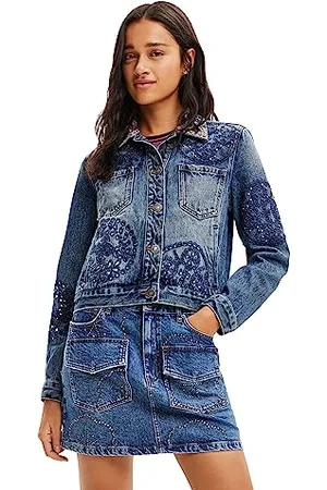 Desigual JACKET_LORETO, 5053 DENIM MEDIUM WASH, S