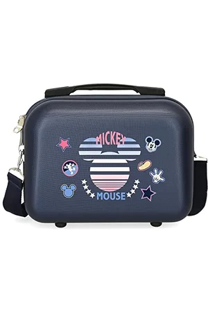 Disney Mickey Denim Kulturbeutel anpassbar mit Umhängetasche, Blau, 29 x 21 x 15 cm, starr, ABS 9,14 l