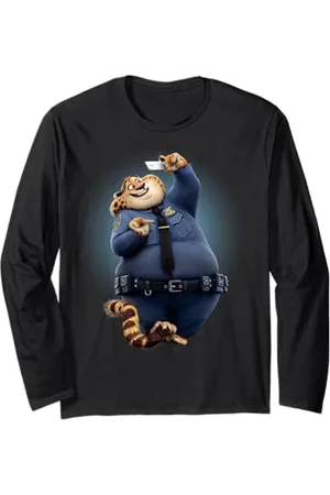 Disney Zootopia Officer Clawhauser Funny Selfie Langarmshirt