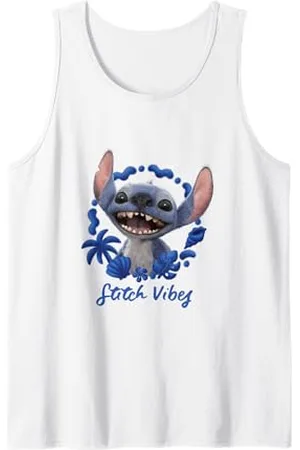 Disney Lilo & Stitch Stitch Vibes Cute Face Portrait Tank Top