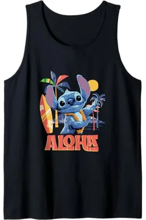 Disney Lilo & Stitch Aloha Hula Dance Distressed Tank Top
