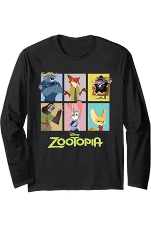 Disney Zootopia Characters Grid Langarmshirt