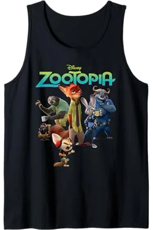 Disney Zootopia Character Group and Logo Tank Top