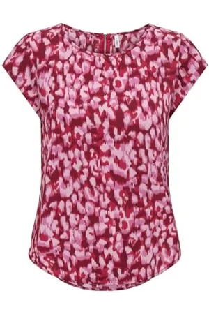 ONLY Damen Onlvic S/S AOP Top Noos Ptm, /AOP:City Leo, 36