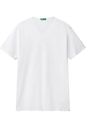Benetton Herren T 3JE1J4264 Kurzarm Shirt, Bianco Ottico 101, XXXL