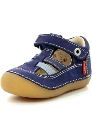 Kickers Sushy Sandalen ,Jungen, Blau (Bleu Tricolore 53), 18 EU