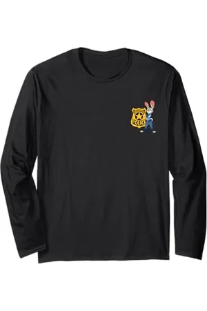 Disney Zootopia Judy Hopps ZPD Police Badge 2-Sided Costume Langarmshirt