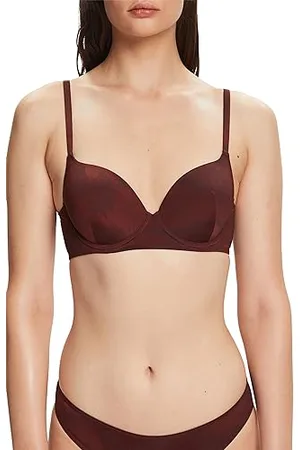 ESPRIT Damen Big Flower Deluster Sexy Pad Gepolsterter BH, Rust Brown, 80 / 80A EU
