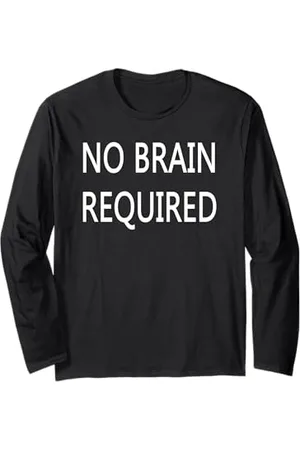 Buy Cool Shirts Kein Gehirn erforderlich Lustiger Kinderspiel Langarmshirt