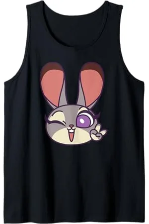 Disney Zootopia Judy Hopps Cute Kawaii Big Face Costume Tank Top