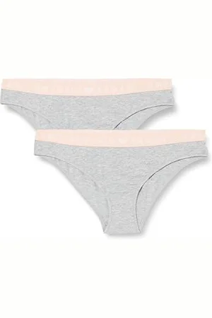 Emporio Armani Damen Iconic Logoband 2-Pack Brief Slip, , M