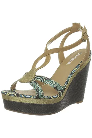 Desigual Sandals Terry 1 31SS238, Damen Sandalen, Türkis (Navy 5062), EU 41