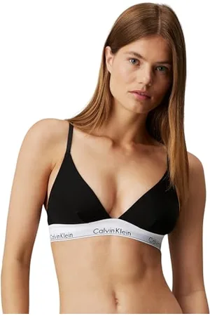 Calvin Klein Damen Triangel BH Triangle Unlined Ungefüttert, (Black), XS