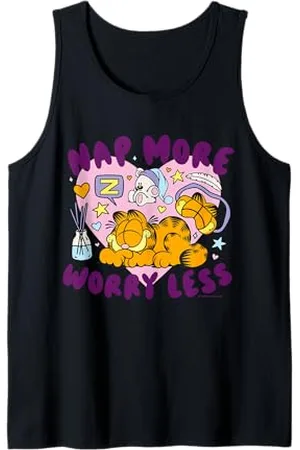 Garfield Katze Nap More Worry Less Tank Top