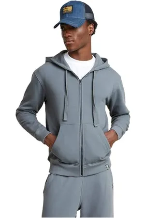 G-Star Herren Essential Relaxed Zip Thru Hooded Sweatshirt, , M