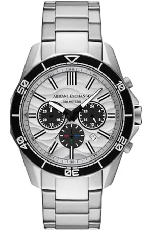 Armani Exchange Herren Analog Quarz Uhr mit Edelstahl Armband AX1969