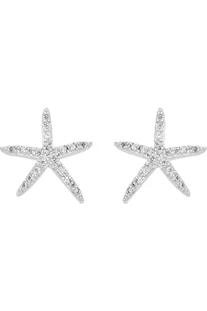 Luxenter Ohrringe mit glänzendem Zirkonia, Silber-Finish - Nusde, Pequeños, Metall, Zirkonia