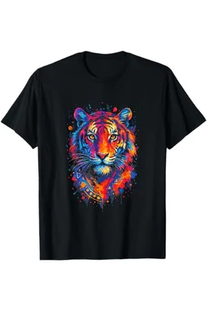Tiger of Sweden Artwork Bunte Tierkunst Tier Liebhaber T-Shirt
