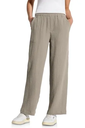 Street one Damen A378684 Wide Leg Musselin Hose, , 44W x 30L
