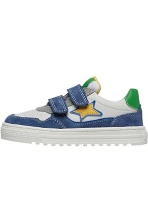 Naturino HESS 3 VL. Suede/Calf Azure-White-Green Krippenschuh, , 29 EU