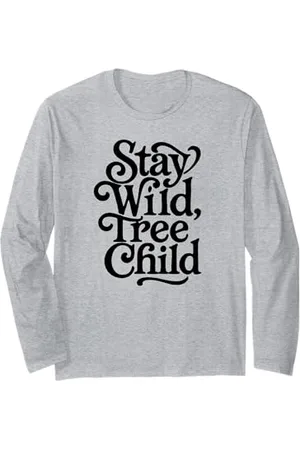 Symbiosis Supply Co. Stay Wild Tree Child Tree Hugger Nature Lover Vintage Langarmshirt