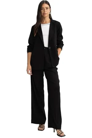 DeFacto Damen A1919AX Casual Pants, Black, 42