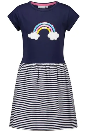Salt & Pepper BY KIDS PARK Mädchen Girls Jersey Dress Sequin rain Kinderkleid, , 128 cm