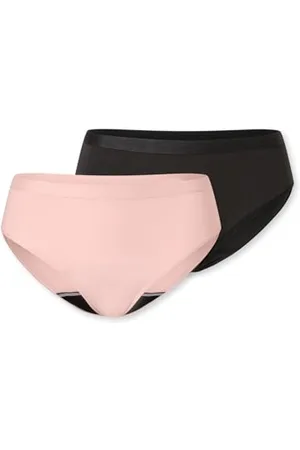 Schiesser Damen 2 Pack Menstruationswäsche/Periodenpanty Komfortschnitt auslaufsicher-Secret Care Slip, , 34/36 (2er Pack)