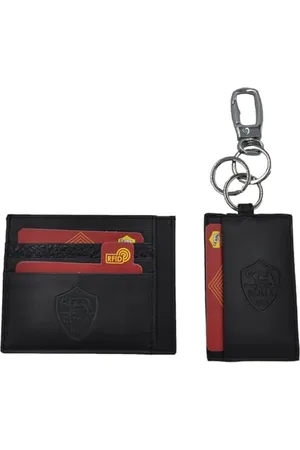 As Roma Herren Roma 163446 Set aus Kreditkartenetui und Schlüsselanhänger aus 100% Leder