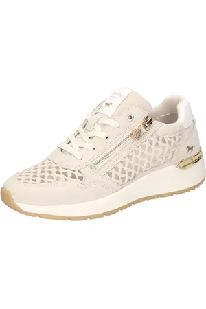 Mustang Damen 1487-304 Schnuerhalbschuh, ivory, 40 EU