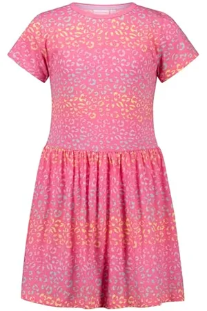 Salt & Pepper BY KIDS PARK Mädchen Girls Jersey Dress Animal AOP Kinderkleid, , 128 cm