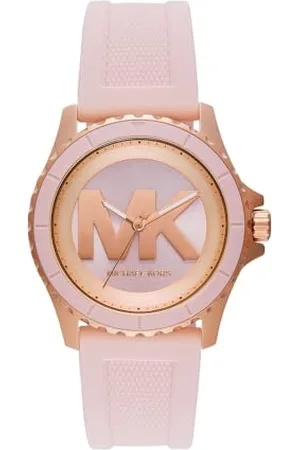 Michael Kors Damen Analog Quarz Uhr mit Silikon Armband MK7536