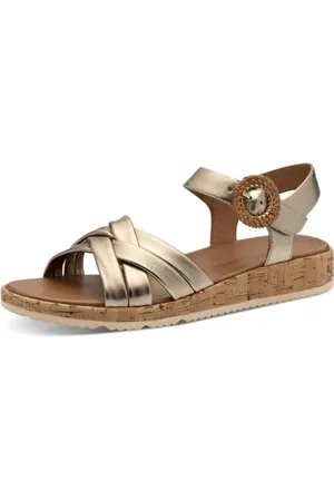 Tamaris Sandalette Damen Bequem metallic,EU 42