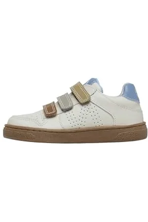 Naturino THERAL VL. Calf Milk-Cognac-Taupe-Stone Krippenschuh, Bianco, 30 EU