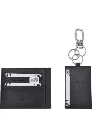 Juventus Herren Juve 133446 Set aus Kreditkartenetui und Schlüsselanhänger aus 100% Leder