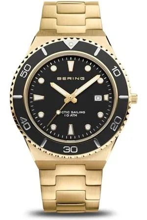 Bering Herren Analog Quarz Uhr mit Edelstahl Armband 18940-732