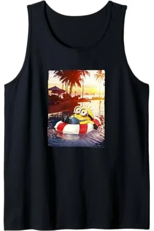Minions Despicable Me Carl Inner Tube On Vacation Tank Top