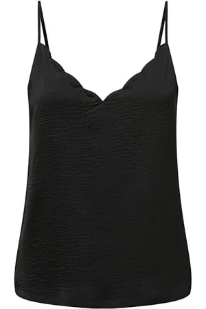 ONLY Damen Cardebbie Singlet WVN Noos, Black, 50