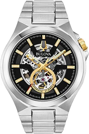 BULOVA Herren Analog Automatisch Uhr mit Edelstahl Armband 98A224