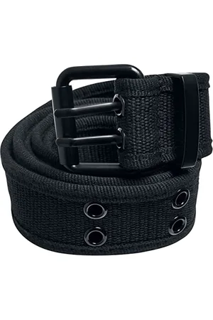 Urban classics Unisex TB5823-Double Thorn Buckle Canvas Belt Gürtel, Black, L/XL