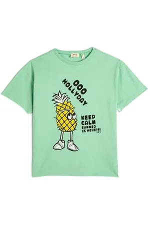 Koton Boys Oversized T-Shirt Short Sleeve Crew Neck Cotton Printed