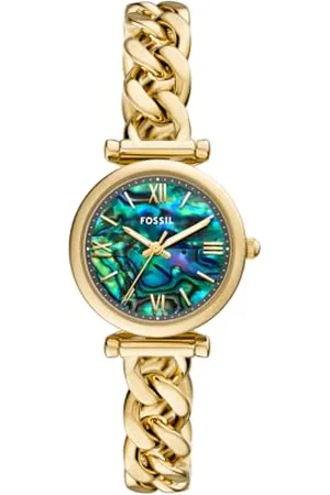 Fossil Damen Analog Quarz Uhr mit Edelstahl Armband ES5416